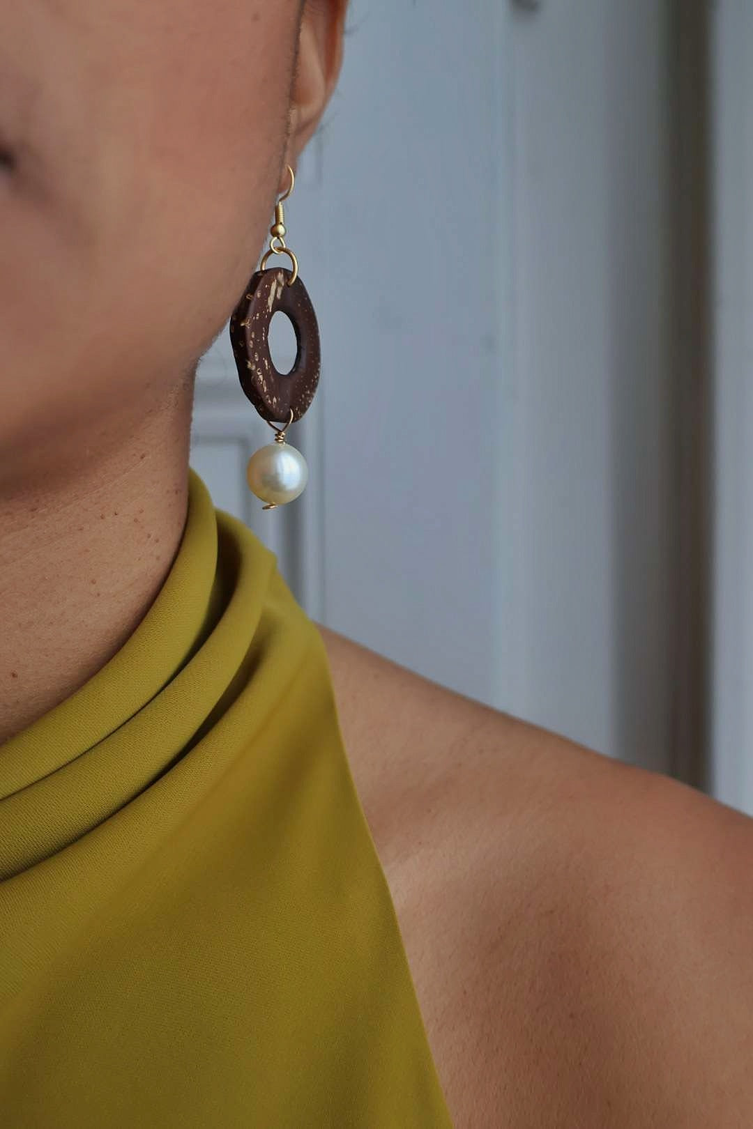 Boucles d'oreilles dorées 24k - COURONNE