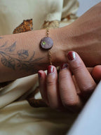 Bracelet AURA dorées en noix de coco