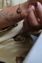 Bracelet AURA dorées en noix de coco