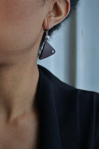Boucles d'oreilles HORIZON en noix de coco