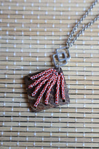 Collier en acier inoxydable et noix de coco - NAVAJO