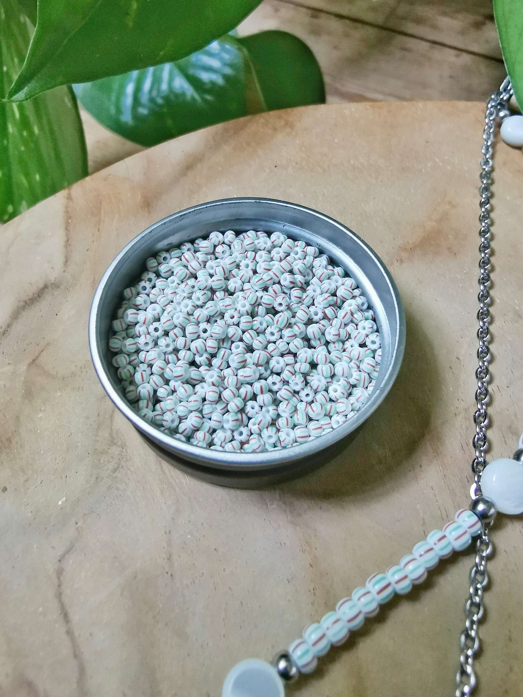 Collier 2 en 1 nacre et perles en verre - PRECIOSA
