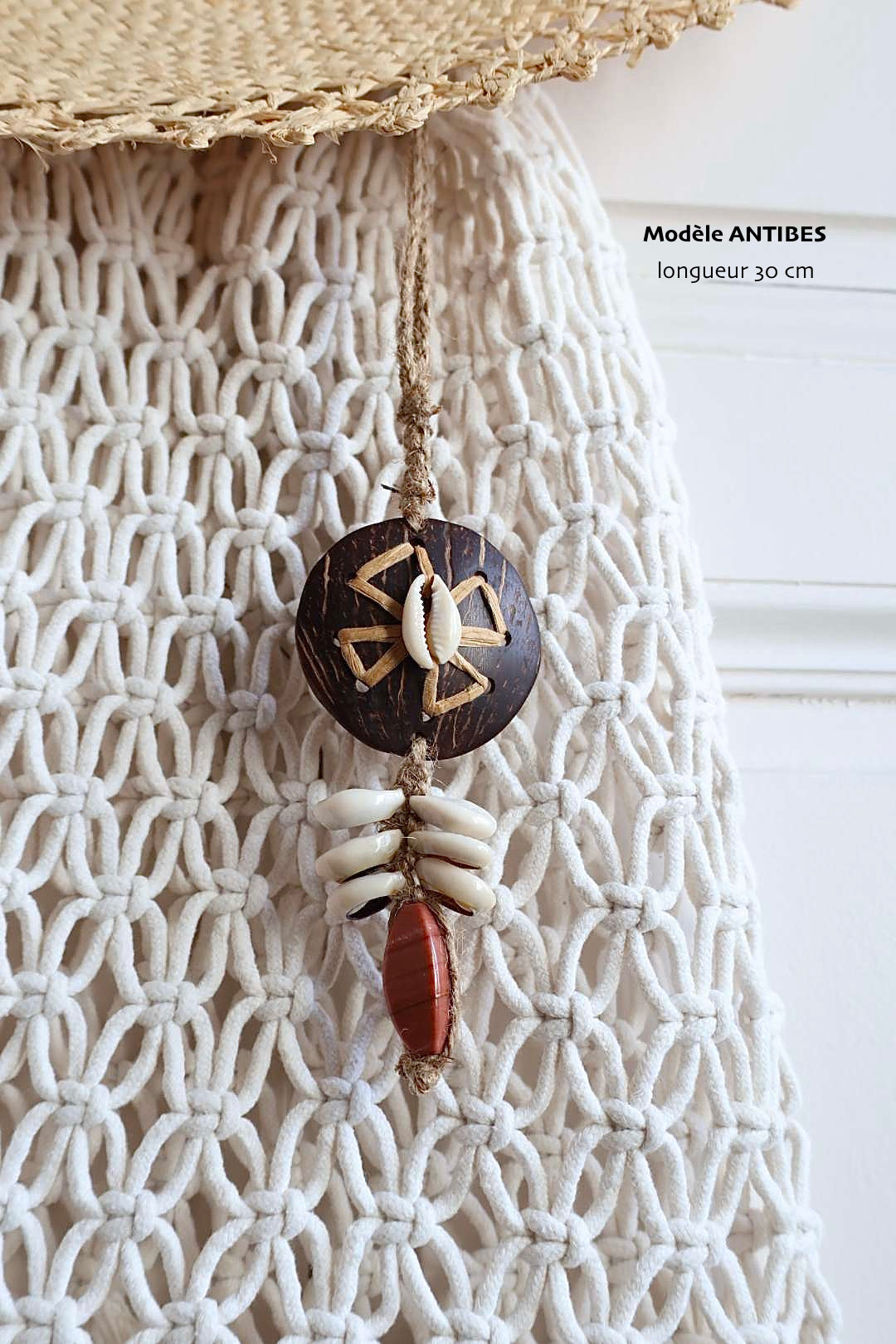 Suspensions décoratives en jute