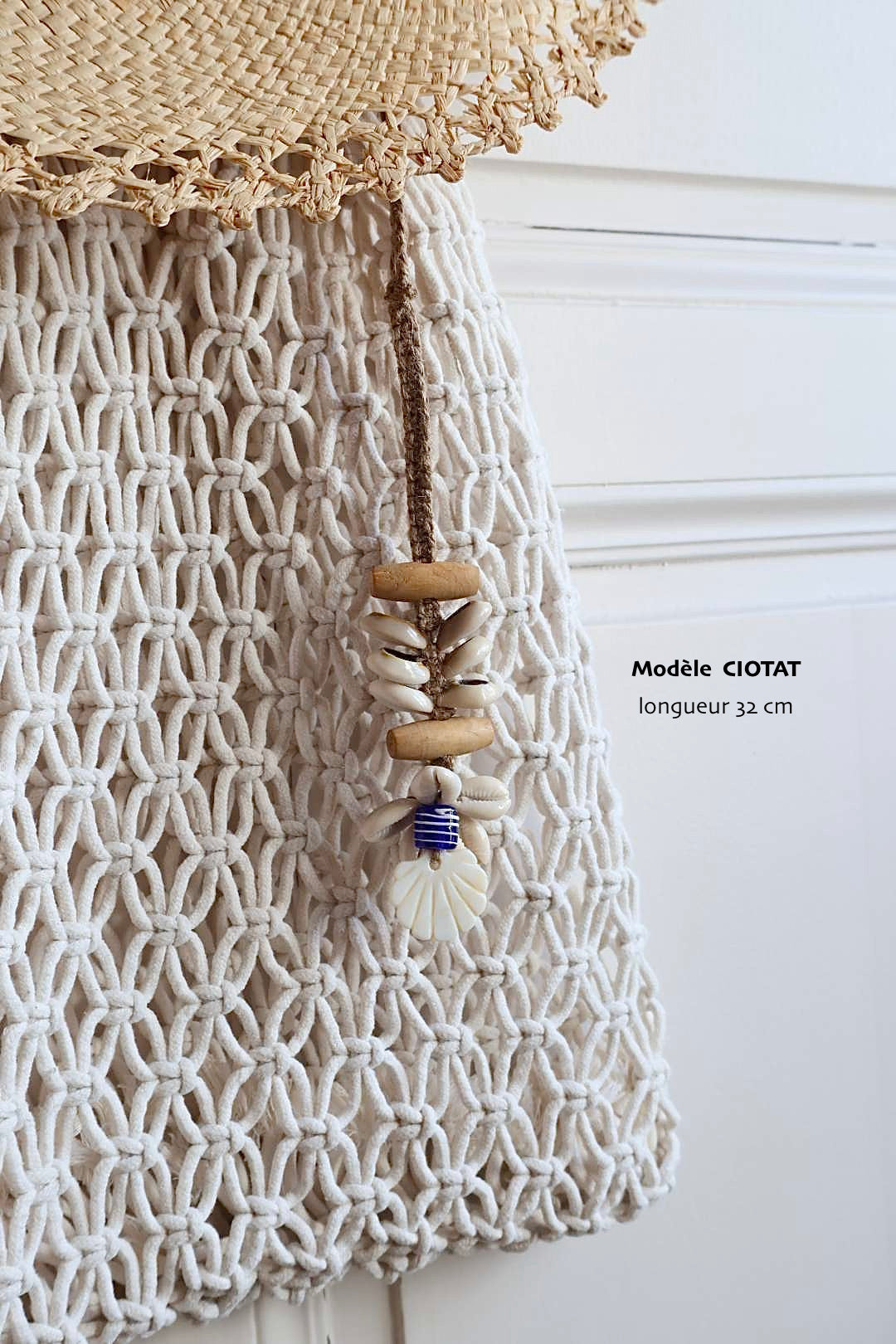 Suspensions décoratives en jute