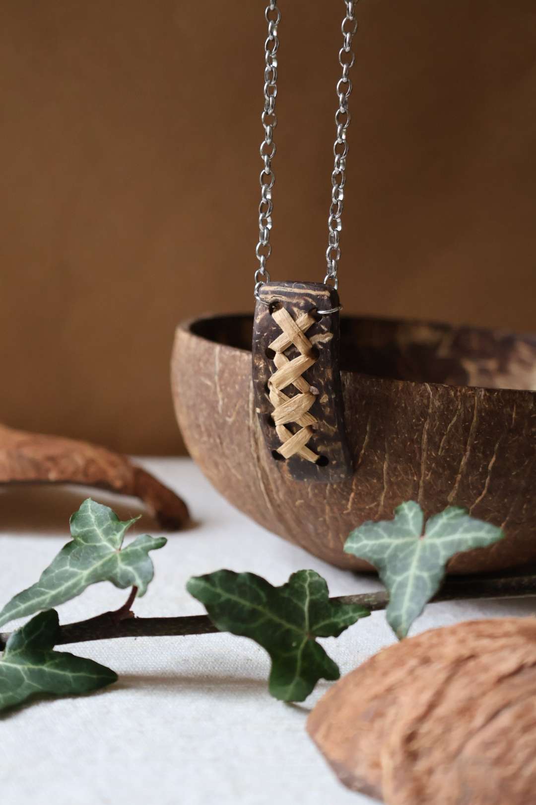 Collier mixte en noix de coco - PALMAE