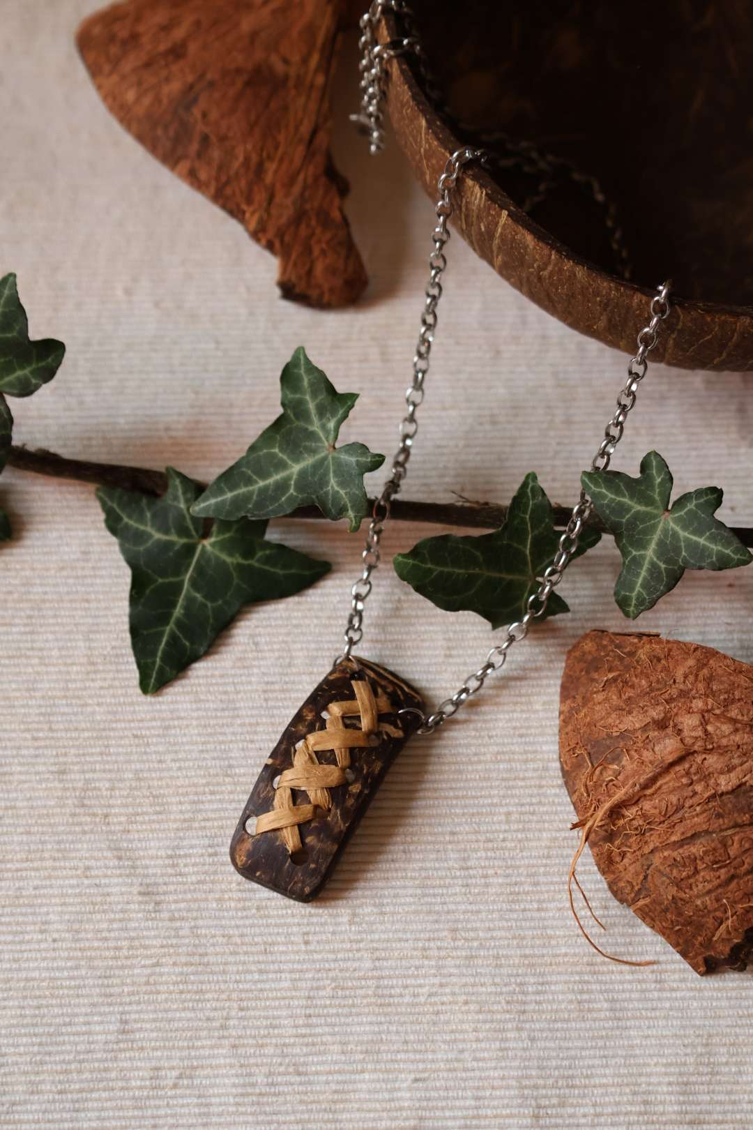 Collier mixte en noix de coco - PALMAE