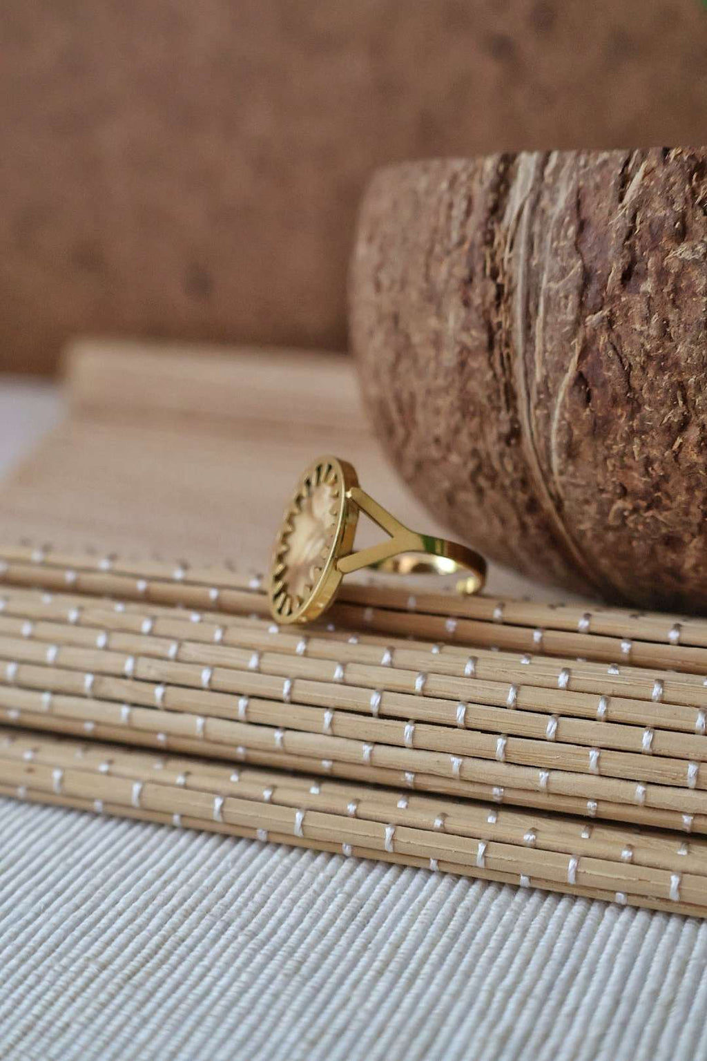 Bague doré RÂ