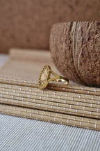 Bague doré RÂ