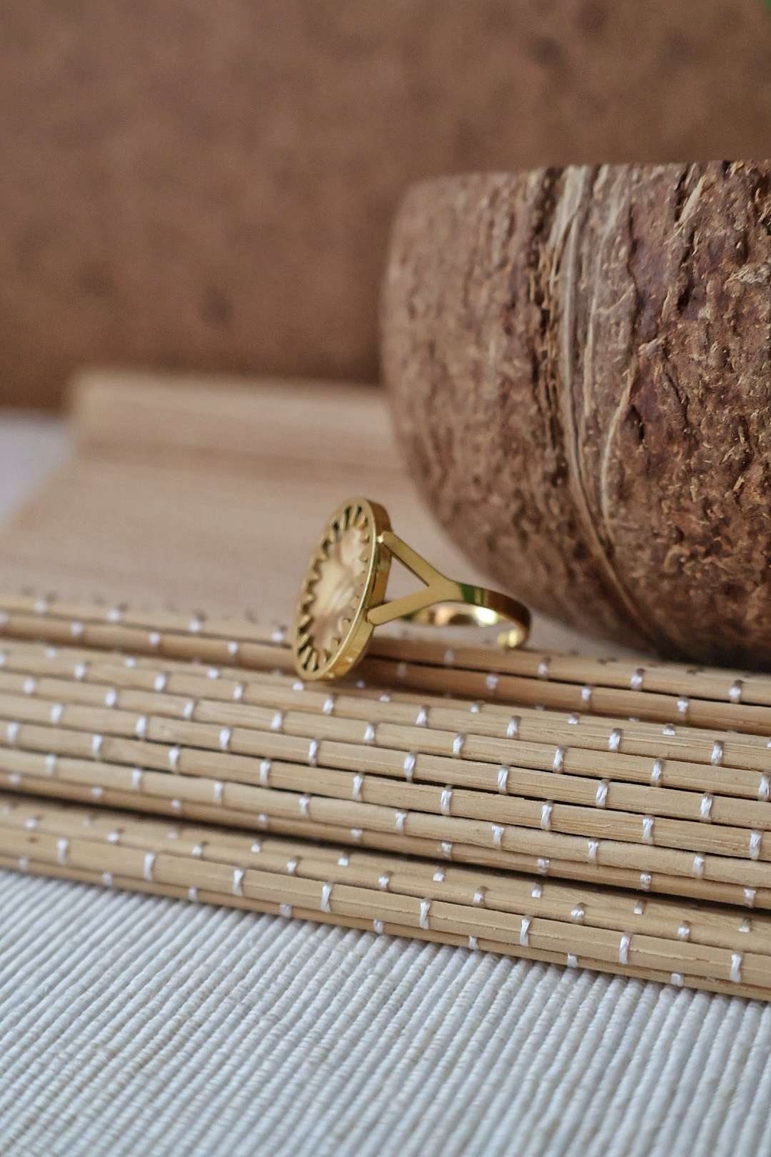 Bague doré RÂ